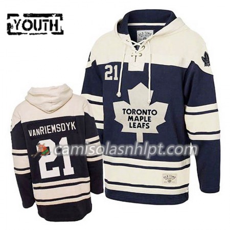 Camisola Toronto Maple Leafs James Van Riemsdyk 21 Azul Sawyer Hoodie - Criança